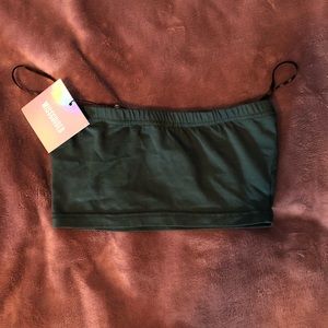 Missguided: Dark teal Tube Top / Bandeau